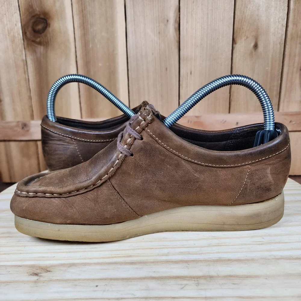 Clarks Wallabees Shoes Womens 7M Brown Casual Comfort Chukka Moc Toe‎